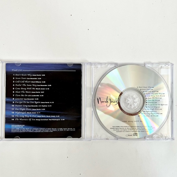 Norah Jones, Come Away With Me Audio CD ,Pre-owned,2002, Capitol - Picture 4 of 10